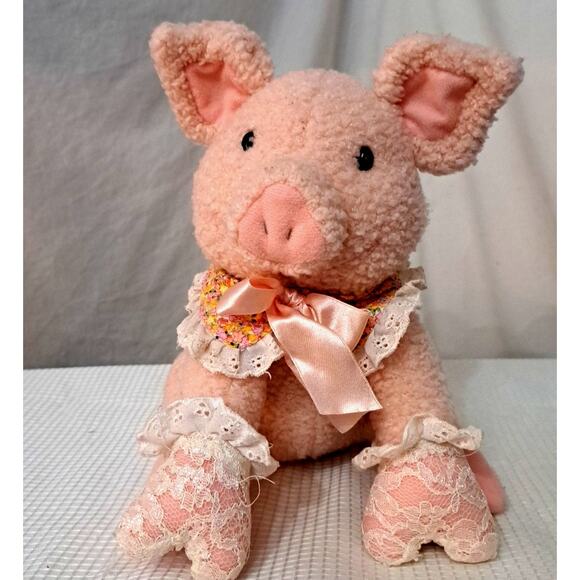 VTG 1997 Hallmark Storybook Friends 9" Plush Miss Penelope Pig #2206 - Picture 1 of 7